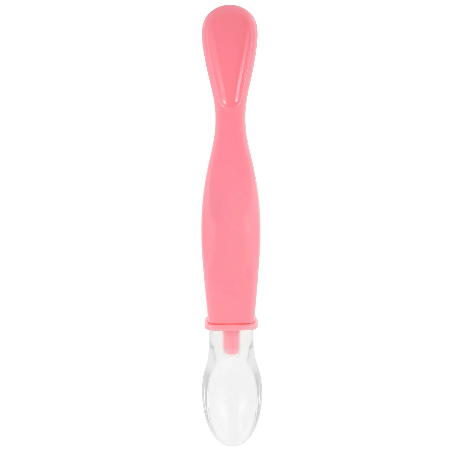 

Double Head Silicone Baby Feeding Spoon Soft Tip Fruit Scraping Mud Spoon for Infant Solid Food Transition Training Gentle on