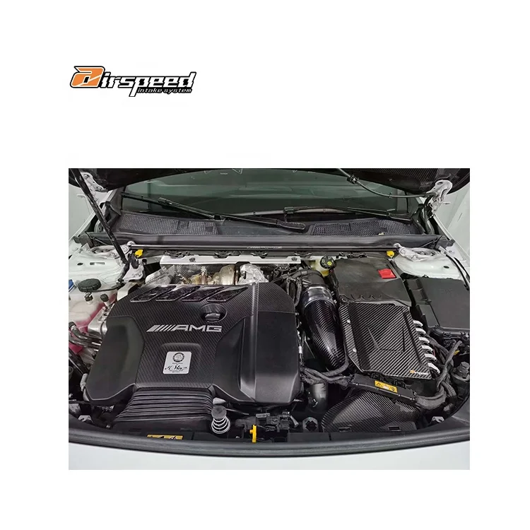 

Airspeed Brand Auto Accessories 100% Dry Carbon Fiber Cold Air Intake System for BENZ AMG A45 W177