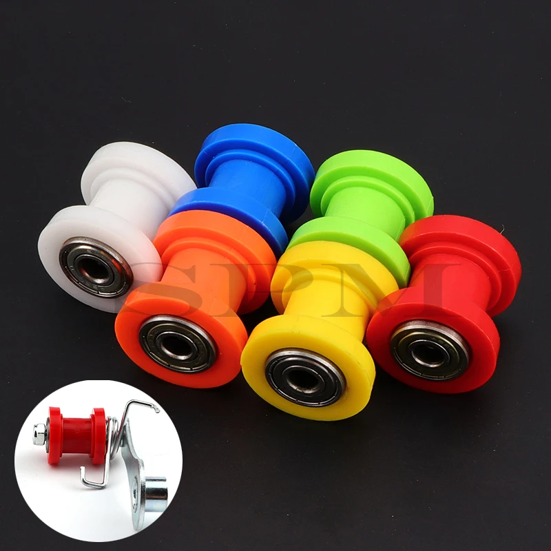 Motorcycle 8/10mm Drive Chain Roller Slider Tensioner Wheel Guide Pit Dirt Mini Bike Moto Atv High Quality For Enduro Motocross