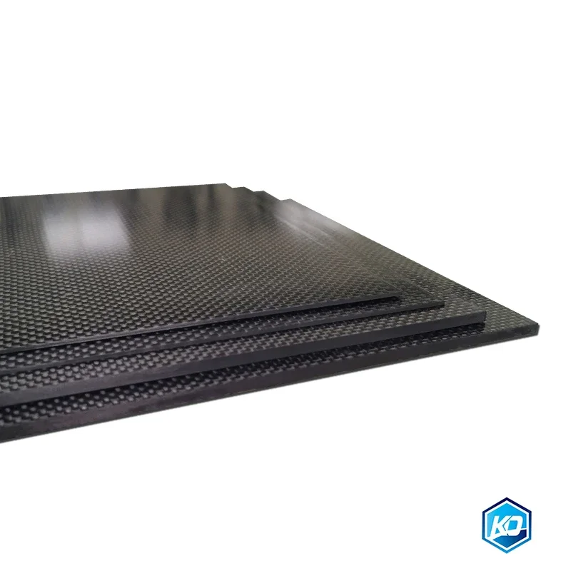 0.5-6MM 125X75 mm 3K plain Matte glossy  Carbon Plate Panel Sheets High Composite Hardness Material Anti-UV Carbon Fiber Board