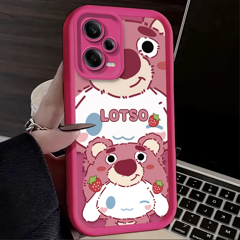 لطيف ديزني زوجين قضية الهاتف ل Xiaomi Redmi ملاحظة 14 14S 12 11 برو زائد 5G 12S 11S 10 9 Redmi 14C 13C 12C 12 4G A3 A3X