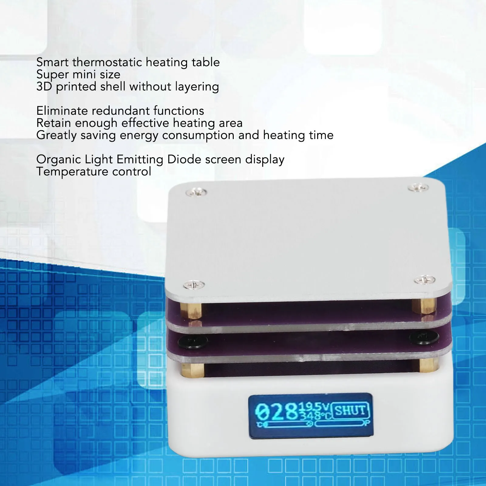 

Нагревательная паяльная пластина, сварочный аппарат, горячий предварительный нагрев, сварочная станция для чипов, 20 В, мини-умный термостат для ремонта, лаборатории своими руками