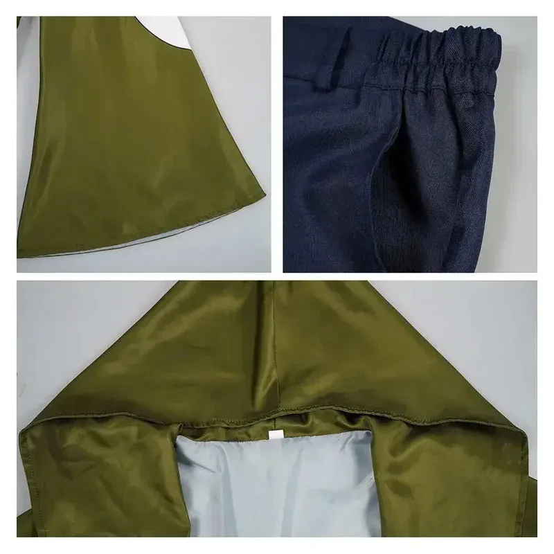 معكرون مارغريت تأثيري الرجال زي أنيمي ماجيك العضلات تمويه وتتسابق رابطة عنق قمصان السراويل حزام الذكور هالوين حفلة البدلة