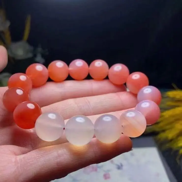 

Agate bracelet, gradient color, three-color variety of agate bracelets for family and friends, versatile