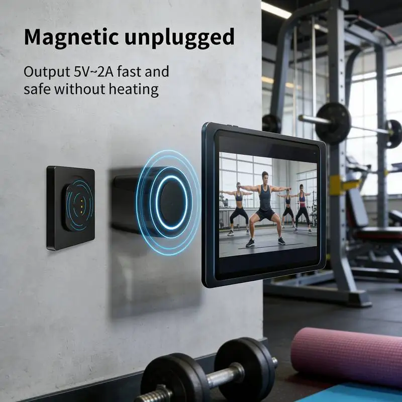 Tablet Wall Charger Bracket For Ipad Tablet Wall Mount Chargers Magnetic Stand Holder Charging Magnet 86 Bottom Box Accessories