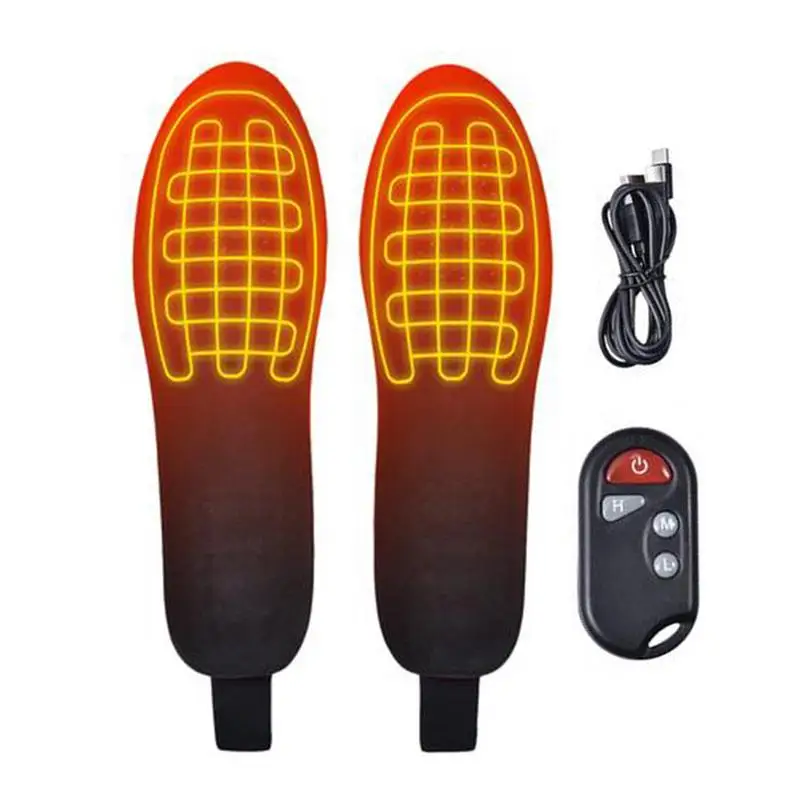 Heated Insoles Battery Rechargeable Heating Insoles Long-lasting Heated Insoles Electric Heated Insoles with Remote Control