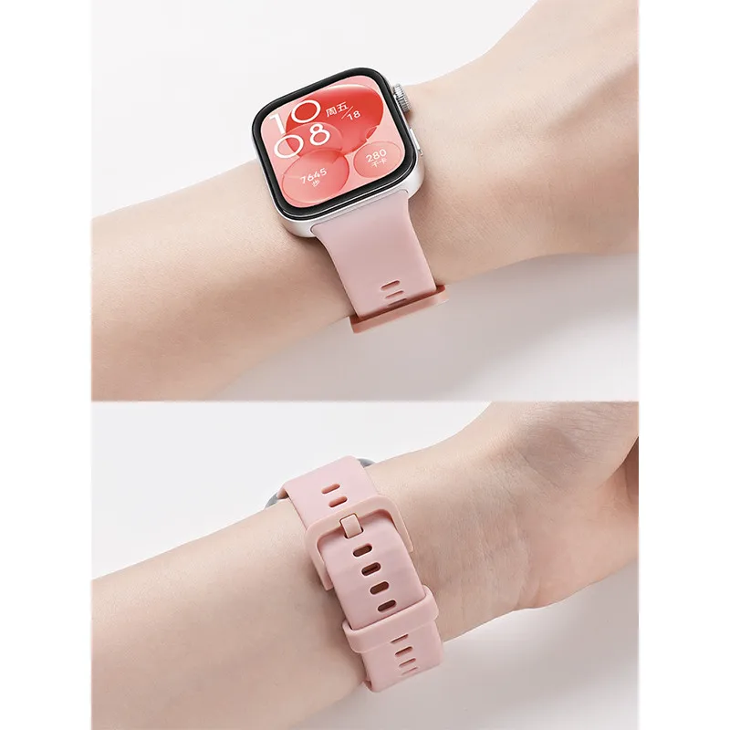 حزام ساعة من السيليكون لساعة Huawei Watch Fit 3 سوار بديل لساعة Huawei Watch Fit3 مع واقي شاشة حافظة PC