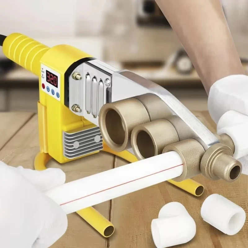 220V Heat Fusion Machine Pipe Welder Adjustable Temperature Welder Digital PPR Welding Machine for 20mm to 63mm pipe