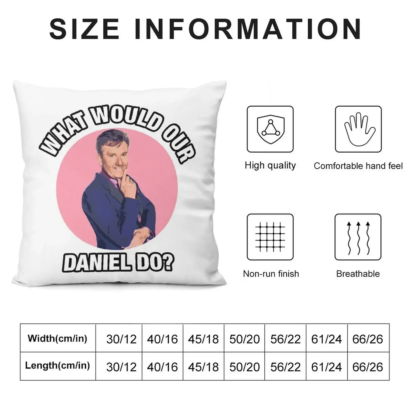 What would Daniel O'Donnell Do? Throw Pillow Cusions Cover luxury decor Sofa Cushions Covers Cushions For Children pillow