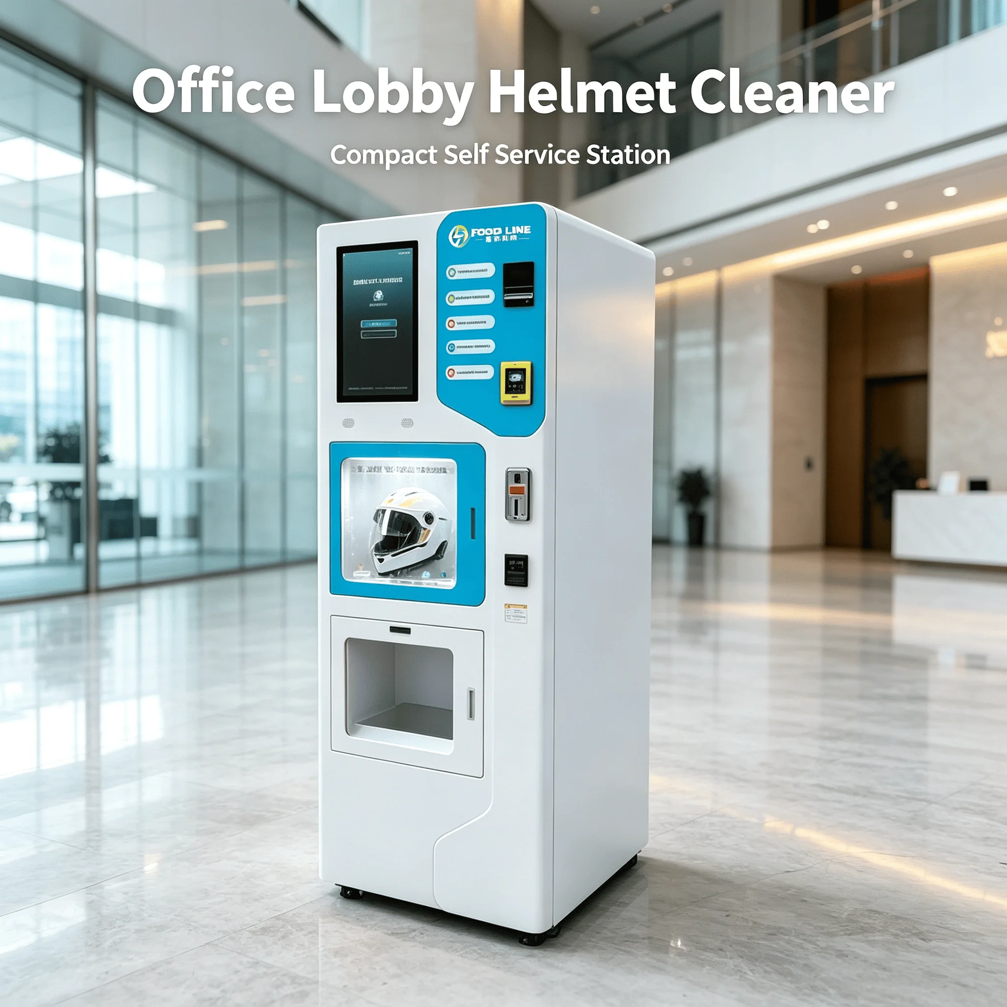 Motorbike Helmet Sanitizing Vending Machine Automatic Drying Equipment with Multi Payment for Roadside Service Customized