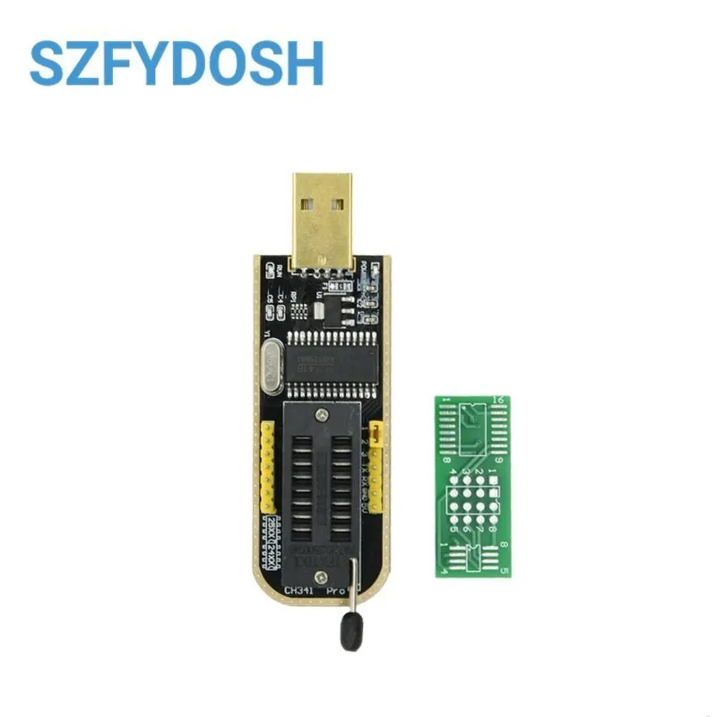 CH341A 24 25 Series EEPROM Flash BIOS USB Programmer Module + SOIC8 SOP8 Test Clip For EEPROM 93CXX / 25CXX / 24CXX