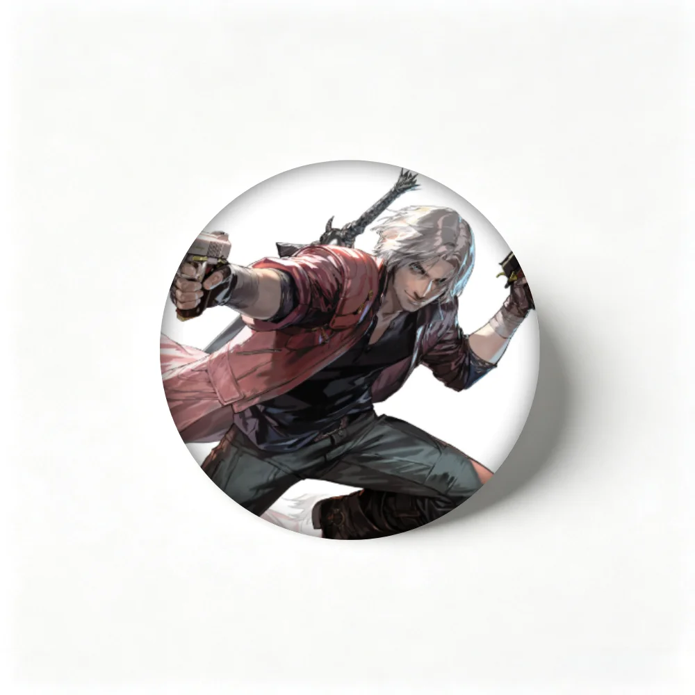 Anime Devil May Cry Pins,Cartoon Figure Dante Badge,Handmade Brooches,Breastpin for Backpack Clothes Gifts