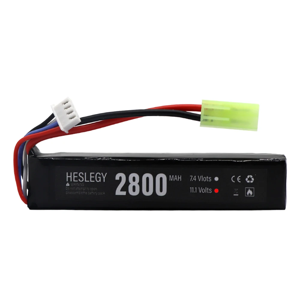 Water Gun 3S 11.1V 2800mAh Lipo Battery for Mini Airsoft BB Air Pistol Electric Toys Guns Parts Upgraded 2200mah 11.1v battery