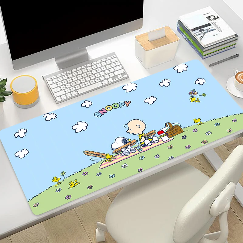 Large Gaming Customized Mouse pad S-Snoopy Non-slip rubber Office desk mat Game keyboard pad Desk Mats PC carpet Mousepads XXL