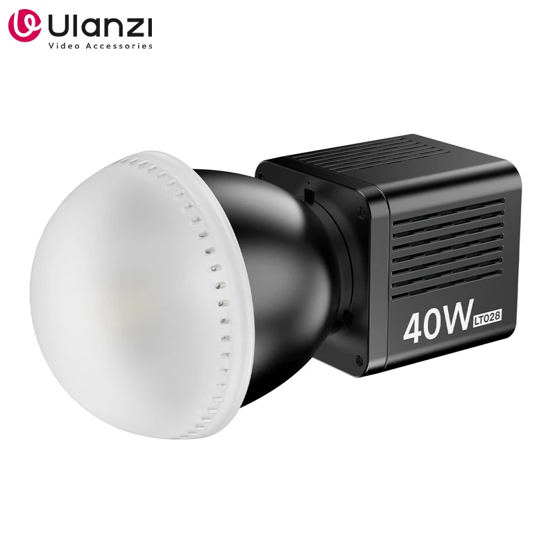 Ulanzi LT028 40W Bi-Color COB Video Light 2500K-6500K Photographic Studio LED COB Light for Camera Video Vlog Livestreaming