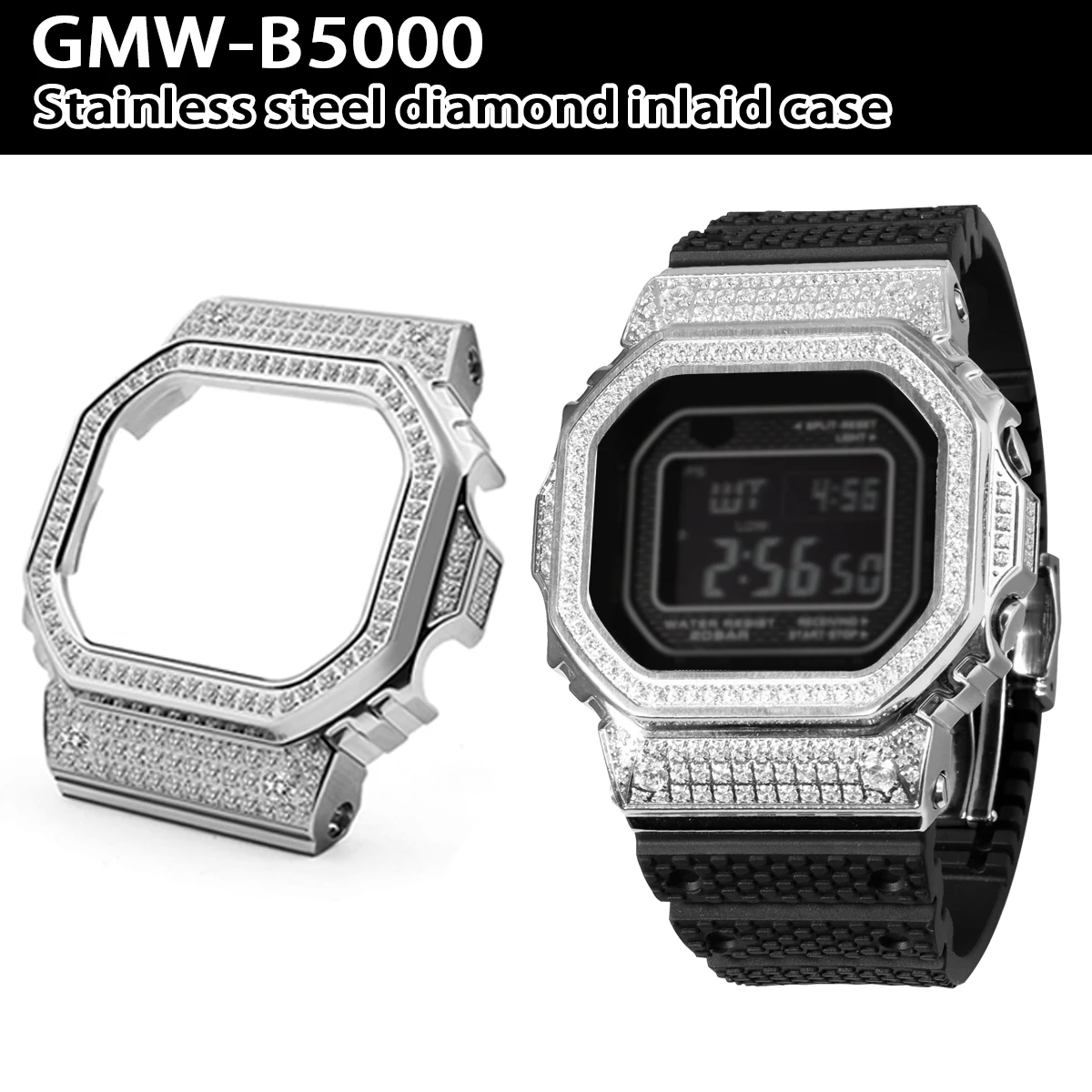 

Модифицированный корпус для часов GMWB5000 из нержавеющей стали, совместимый с GMW-B5000, запасная часть для часов