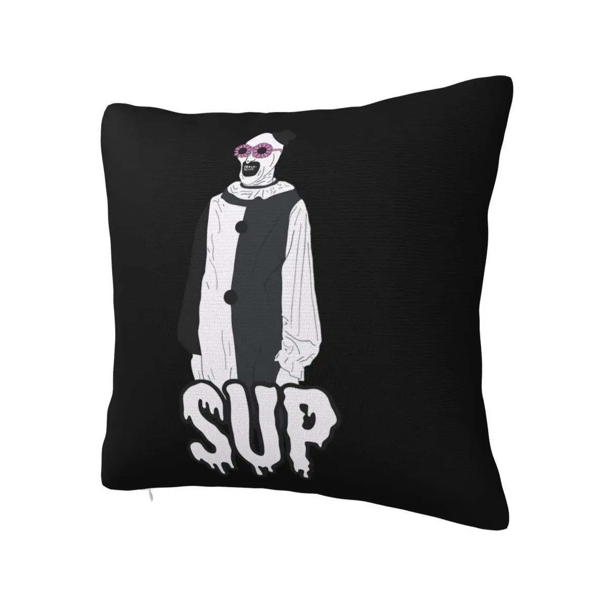 Terrifier Art The Clown Pillowcase Soft Polyester Cushion Cover Decorative Horror Halloween Film Pillow Case Cover Home Zipper