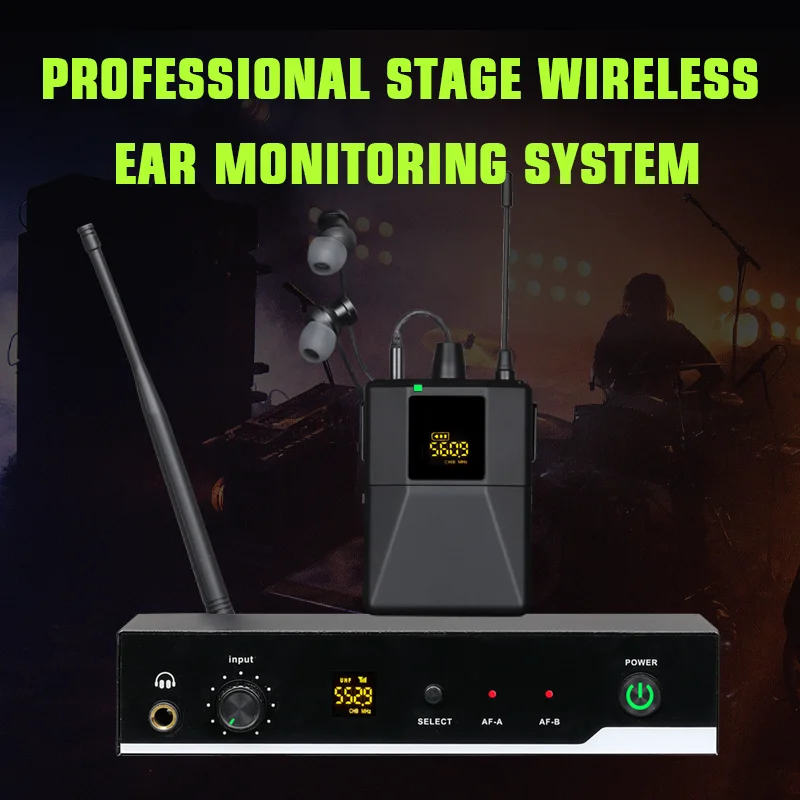 

Digital wireless In-Ear monitoring system, metal waist pack,stage monitoring, church transmission, music recording and singing ﻿