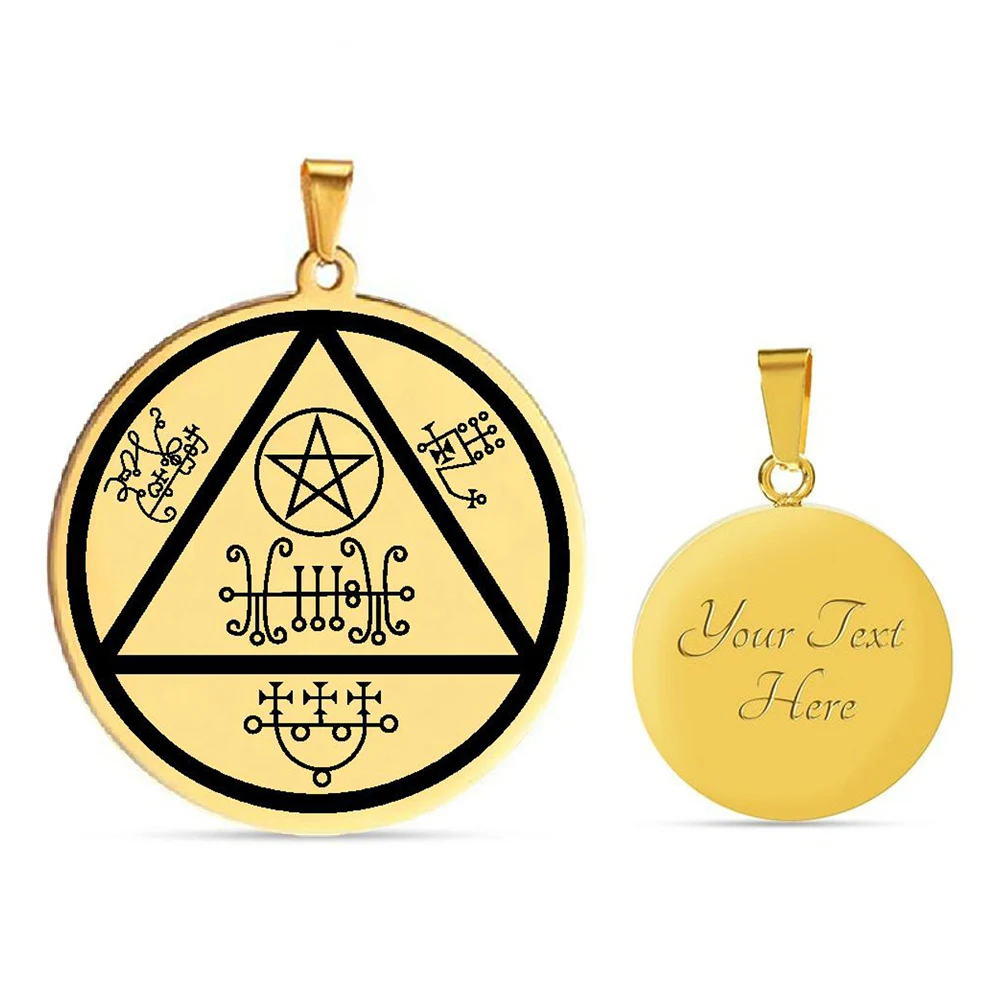 Spiritual Jewelry Amulet the Spirits of Lust Love and Passion Gifts Magical Talisman Laser Cut Stainless Steel Pendant Necklace