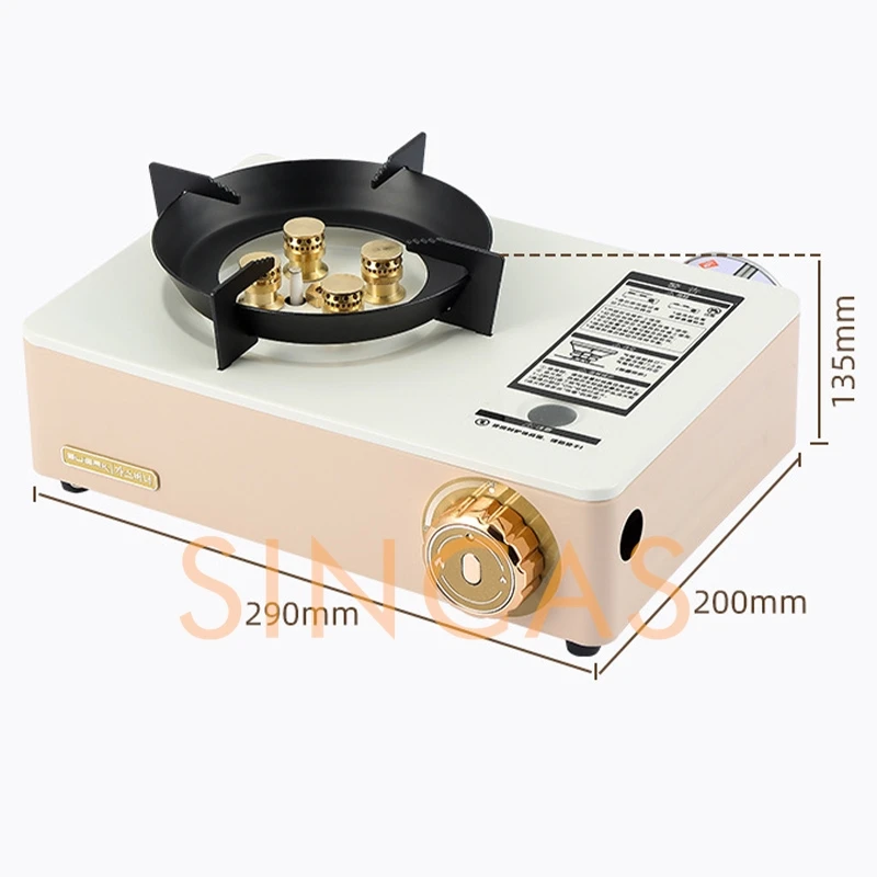Outdoor Gas Stove Portable Mini Cassette Stove Camping Equipment Gas Stove Dual Use Stainless Steel Strong Fire Burner Windproof
