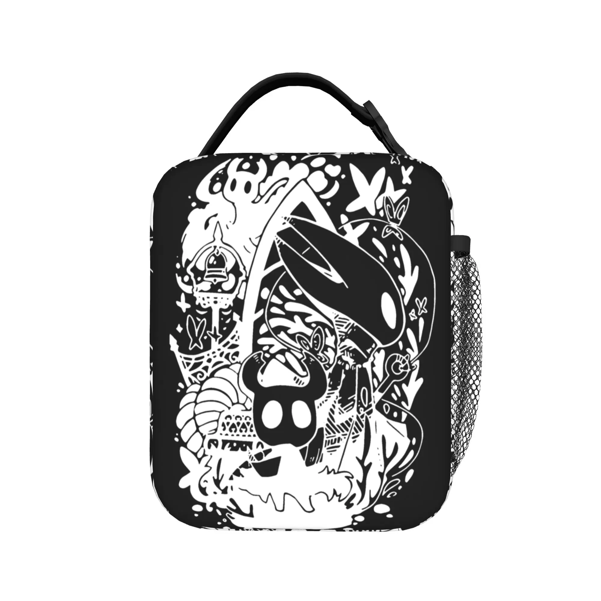 Art Hollow Knight Funny Game Insulated Lunch Bags Large  Lunch Container Thermal Bag Tote Lunch Box Work  Outdoor Bento Pouch