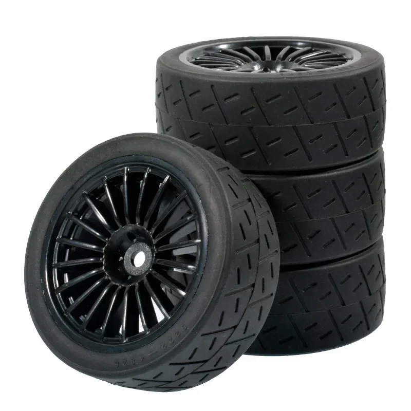 

1:10 Racing Car Tires 68mm Tyre 12mm Hex for 1/10 RC On Road Car Tamiya TT02 XV01 HSP HPI Kyosho Upgrade Parts
