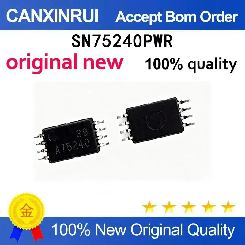 （5-100 pieces）Brand new original SN75240PWR silk screen A75240 patch TSSOP8 TVS transient suppression diode