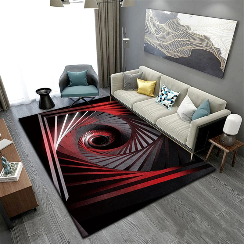 

3D Visual Trap Carpets For Living Room Bedroom Bedside Sofa Floor Mats Home Decorative Teen Room Large Carpet Non-slip Area Rugs