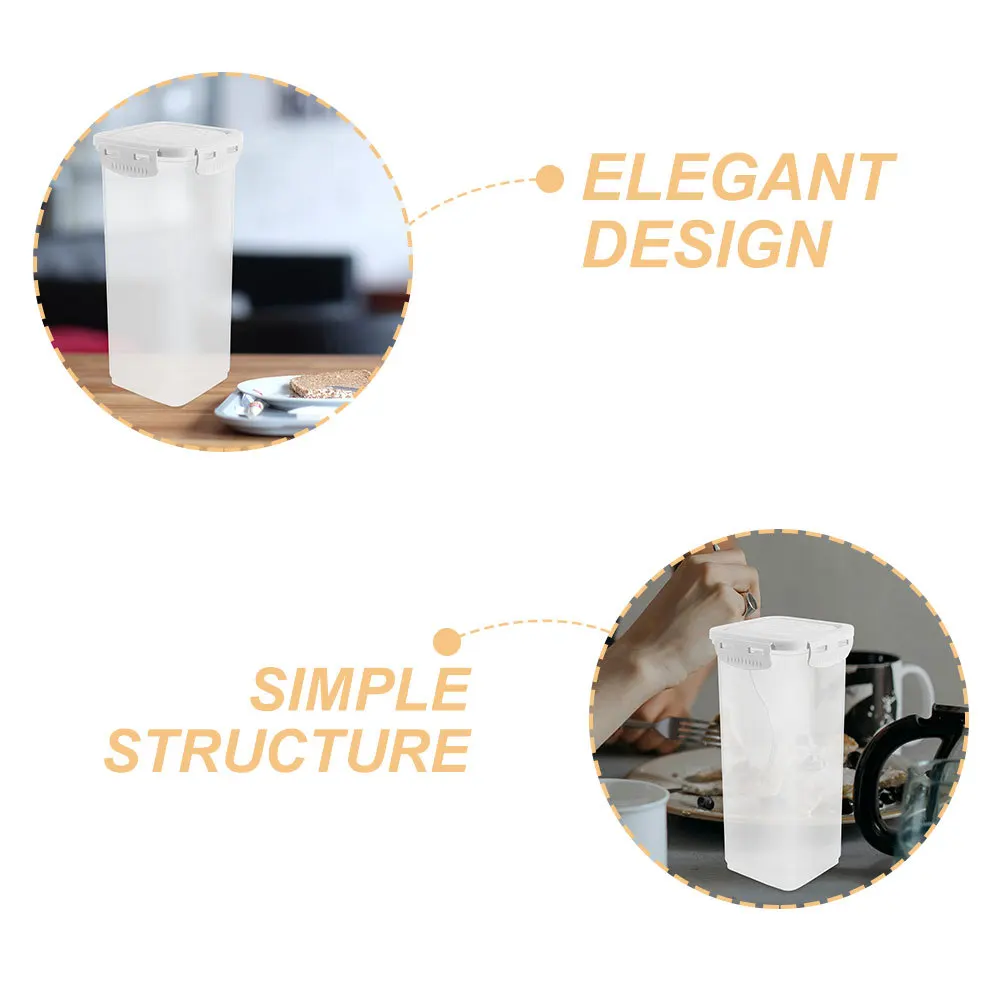 

Clear Yogurt Storage Box Airtight Container For Beans Coffee Grains Dry Fruit Kitchen Organization Reusable Plastic Food