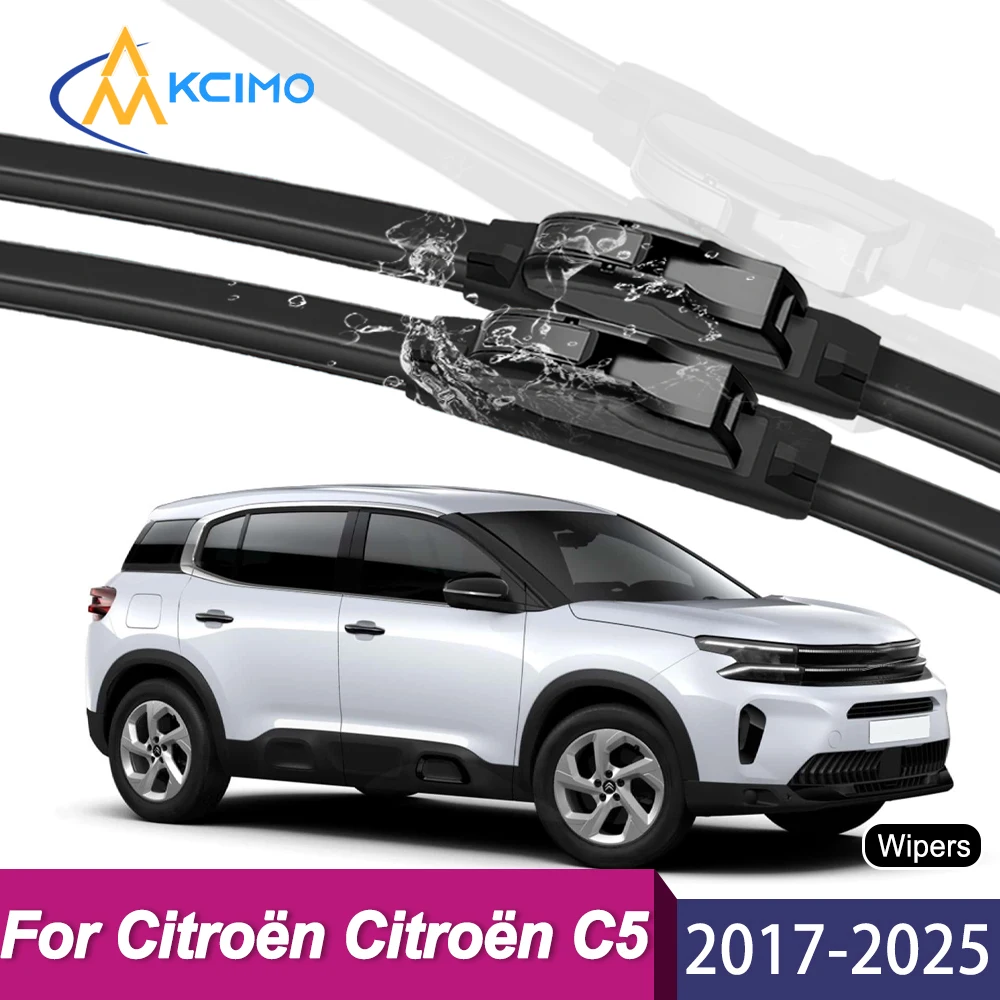 

2PCS Auto Wiper Blades for Citroën Citroën C5 Aircross 2017-2025 Perfect Fitting Long Service Life
