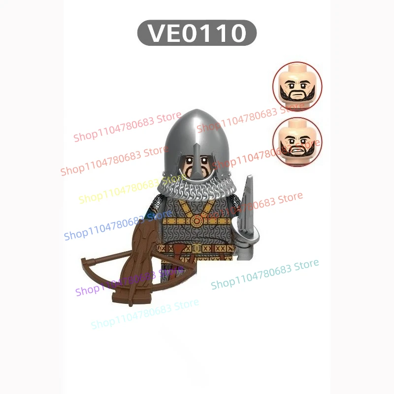 MOC طبعة جديدة بنة شخصيات صغيرة شخصيات صغيرة ألعاب القرون الوسطى هدايا العيد المقتنيات التماثيل الزخرفية