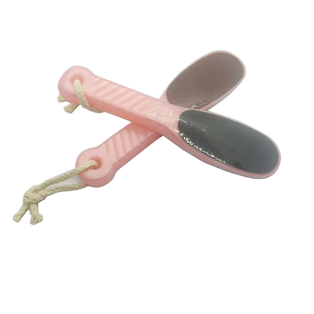 

2 шт. новая двухсторонняя пилка для ног, средство для удаления мозолей, пластиковая ручка для педикюра, оптовая продажа, пластиковая пилка для ног