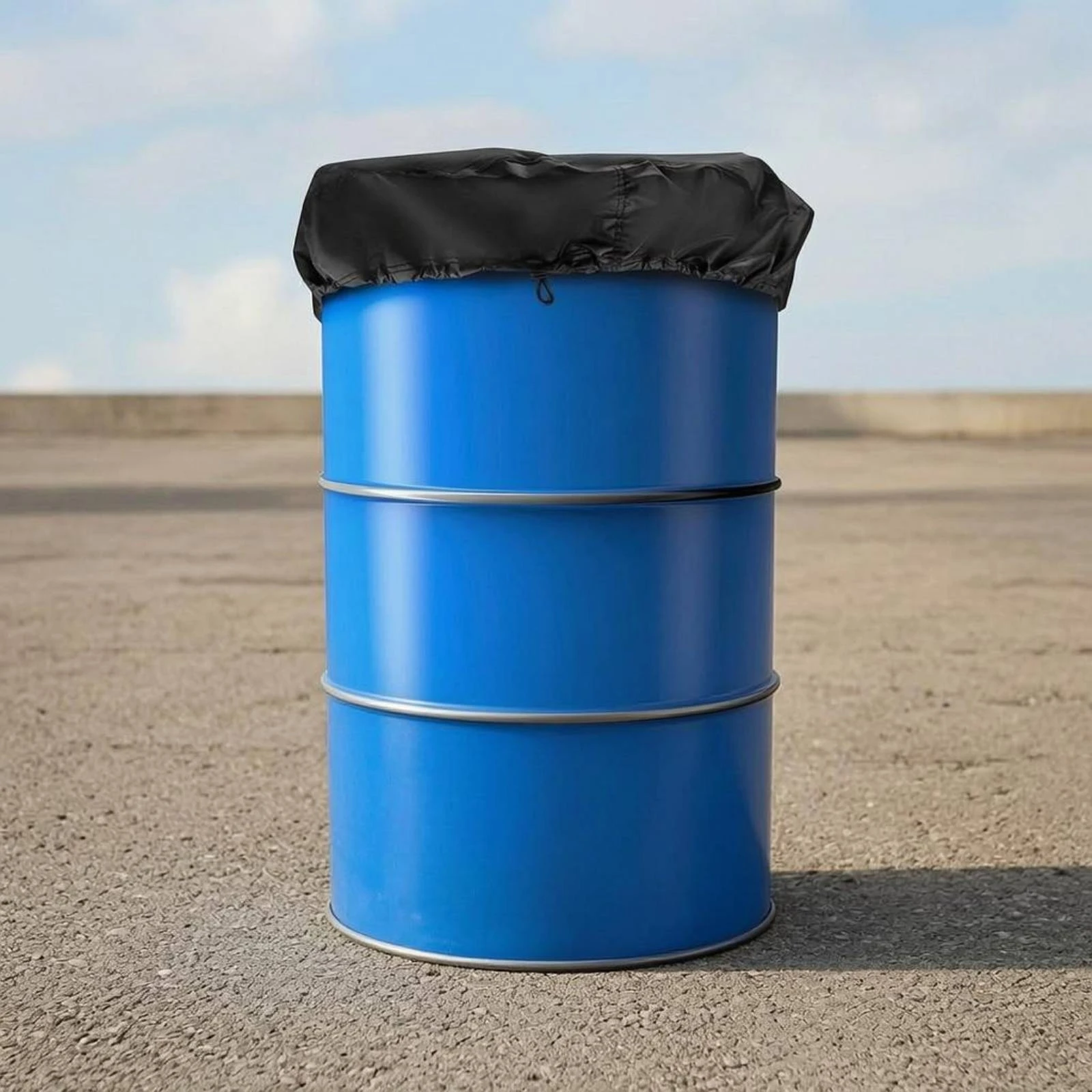 55-Gallon Drum Cover Sheltering 55 Gallon Drum Cover Industrial Storage Dustproof PU Coated