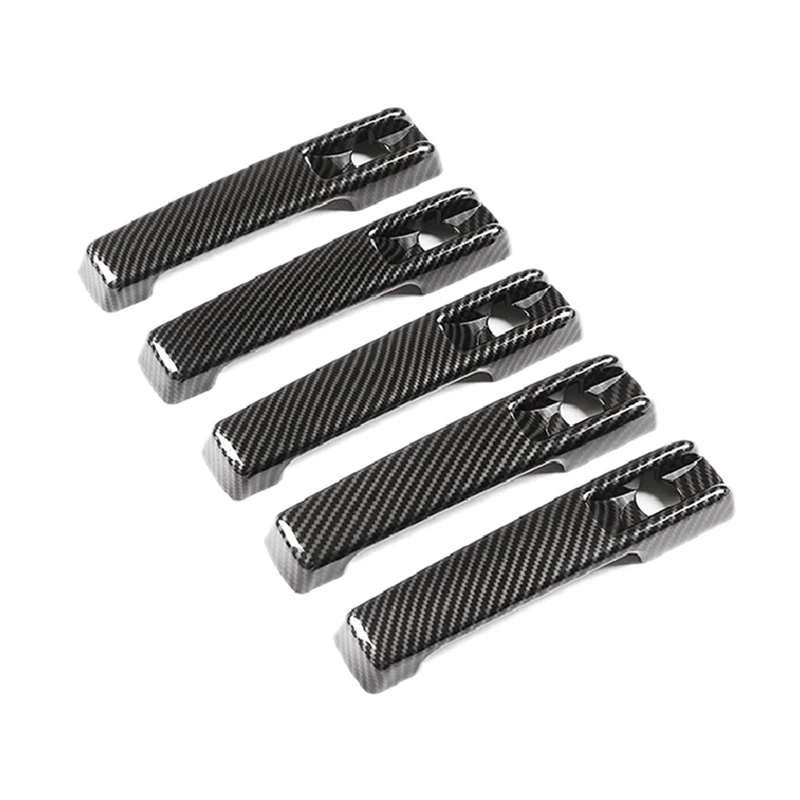 

10X Car Carbon Fiber Exterior Door Handle Trim Cover For Mercedes Benz G Class W463 W464 G65 G55 G63 G500 G550 2019-2020