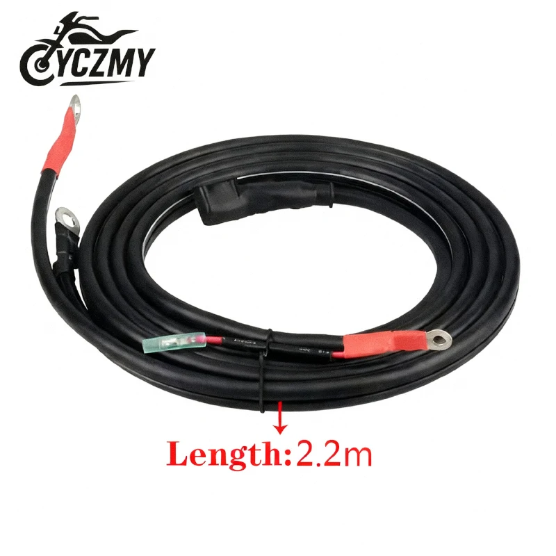 

66T-82105 Battery Cable 2.2 Meter 7.22FT For Yamaha Parsun Powertec Outboard Motor 30HP-85HP 66T-82105-00 Boat Engine Parts