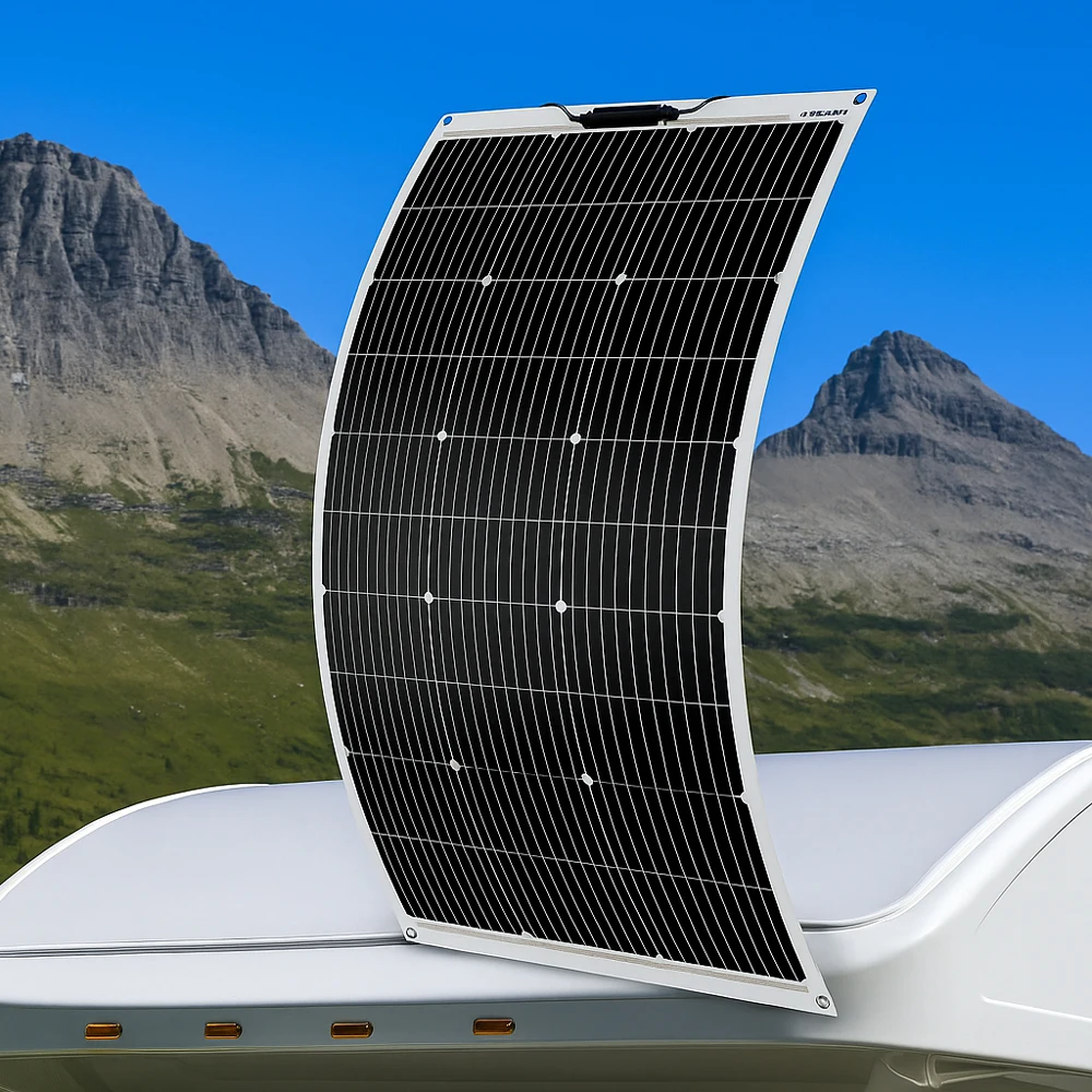 Dokio 18V Flexible Solar Panel 100W 200W 400W for Car & Boat – High-quality