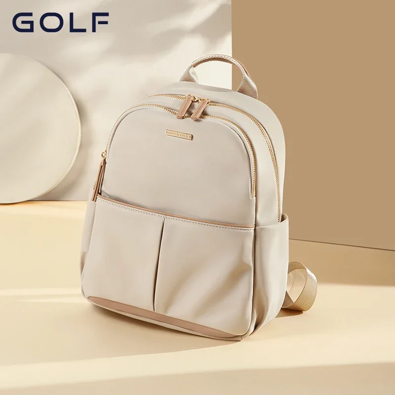 GOLF Backpack Women Cute School Student Small Bags Lightweight Many Pocket Trendy Backpack Oxford Waterproof Travelling BackBag