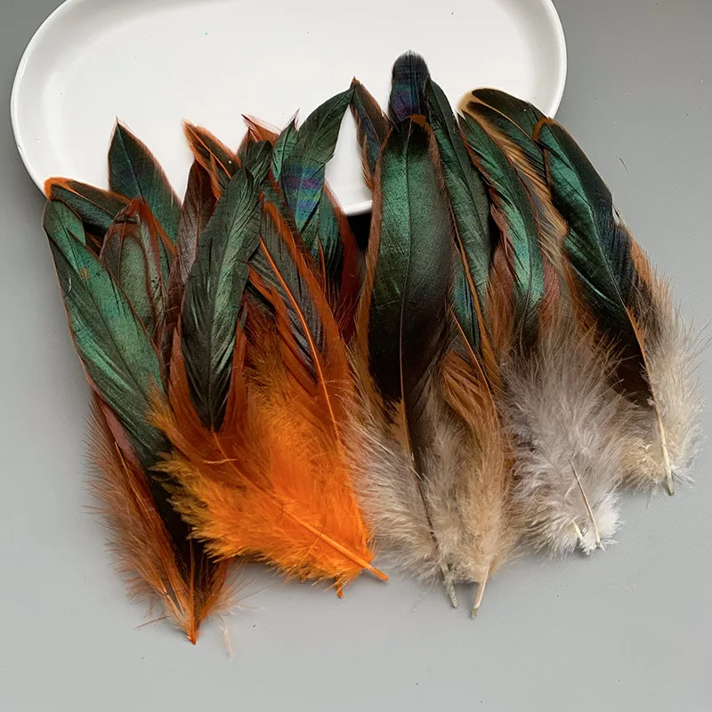 

Natural Rooster Feathers 12-17cm 100Pcs Natural Feather Bulk for DIY Handmade Crafts Costume Party Wedding Decoration