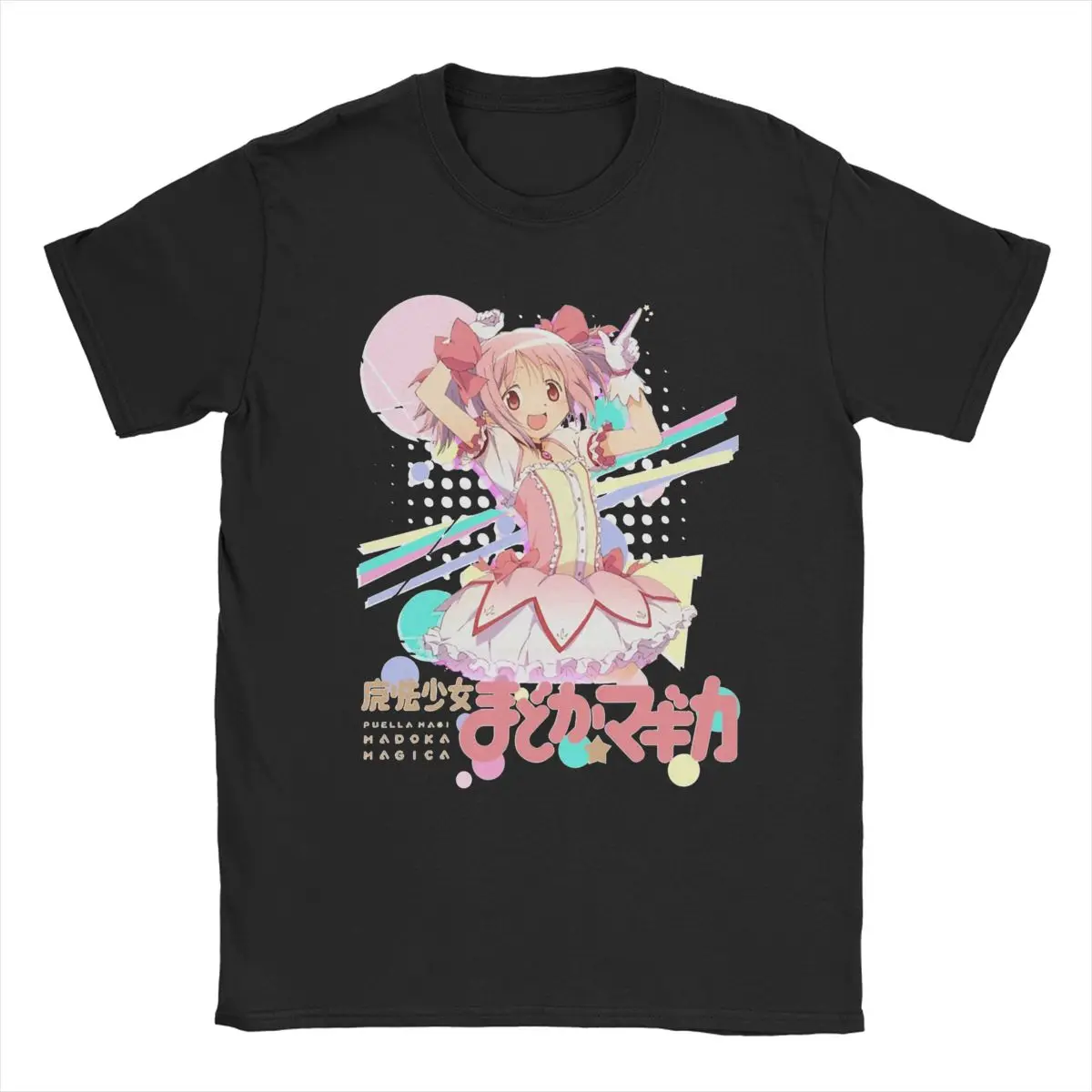 

Mahou Shoujo Madoka T-Shirt Men O Neck 100% Cotton T Shirt Puella Magi Madoka Magica Short Sleeve Tee Shirt Summer Clothing