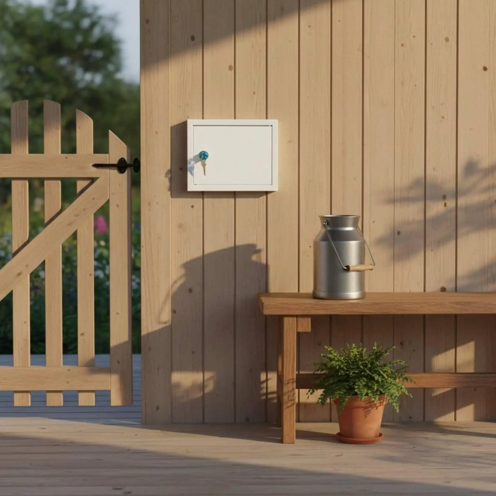 Wall Mounted Milk Box Lockable Locked Milk Box Iron for Shared Gate