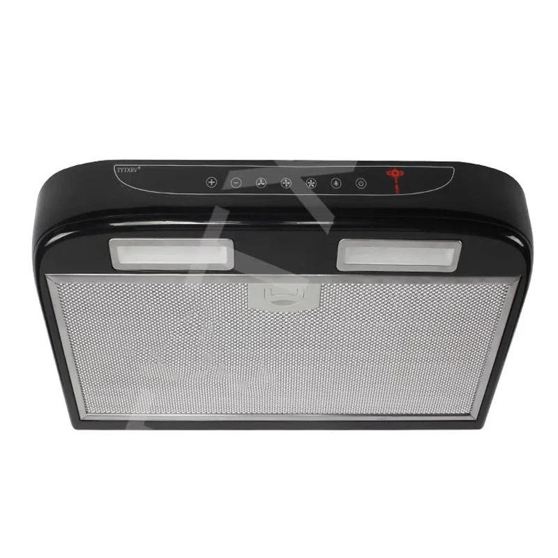 RV Vehicle Range Hood 12V Car Kitchen Range Hood Touch Switch & Key Type With Led Light Removable For Cleaning Camper Caravan