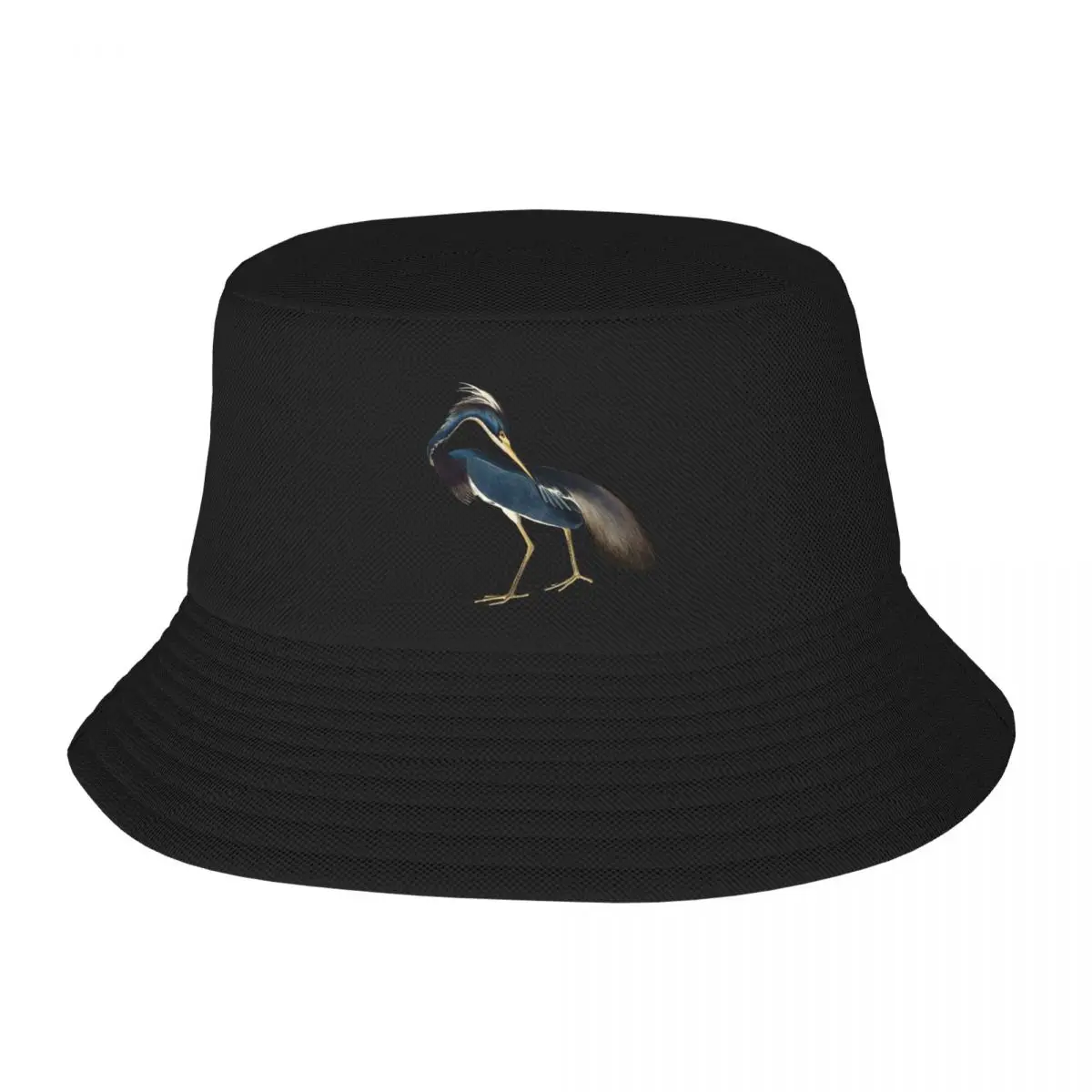 Audubon's tricolored (Louisiana) heron Bucket Hat Snap Back Hat foam party Hat Women's Hats Men's