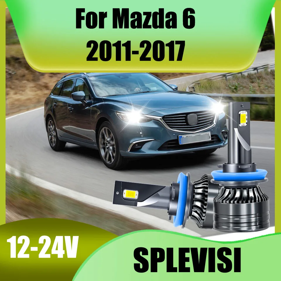 

Лампы для фар 180 Вт 18000LM Turbo лампы 6000K белые 12 В Plug and Play для Mazda 6 2011-2017 2012 2013 2014 2015