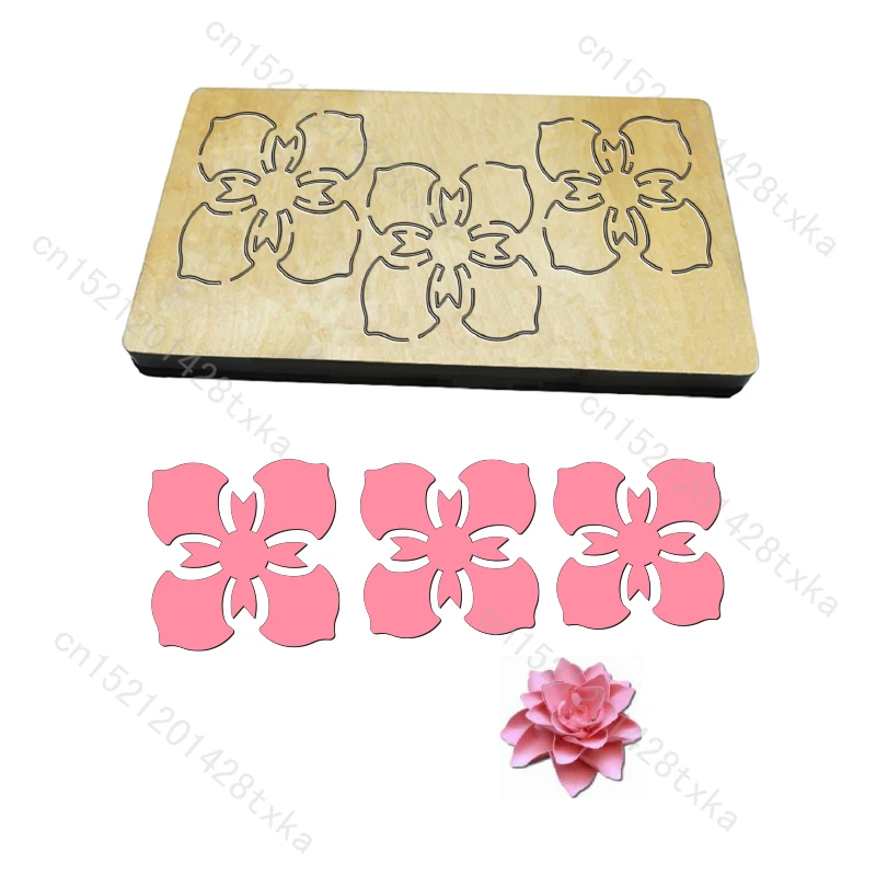 

New Flowers Wooden Die Scrapbooking C398-2 Cutting Dies Multiple Sizes