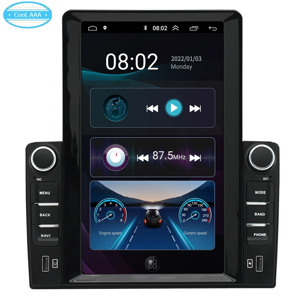 New vertical screen car mounted 10.1-inch universal machine mp5 player Bluetooth multimedia MP5 reverse priority Android navigat