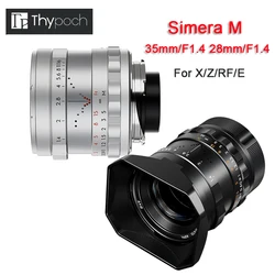 Thypoch 28mm F1.4 35mm F1.4 Camera Lens ASPH Manual Focus Lens For Fuji X Nikon Z Canon RF Sony E Cameras For RF R5 Z5 ZFC XT5