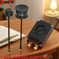 RUSH FPV 3.3G&1.3G Dual-Band 2.5W VTX  High-Power Video Audio Transmitter  with SMA  Antenna for FPV Drones