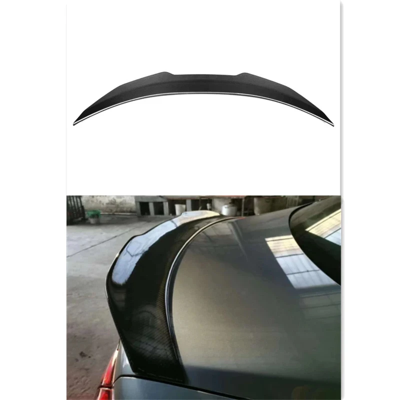 Real Carbon Fiber High-Kick Rear Duckbill Spoiler for Infiniti Q50 V37 PSM Style Sedan 2014-2020