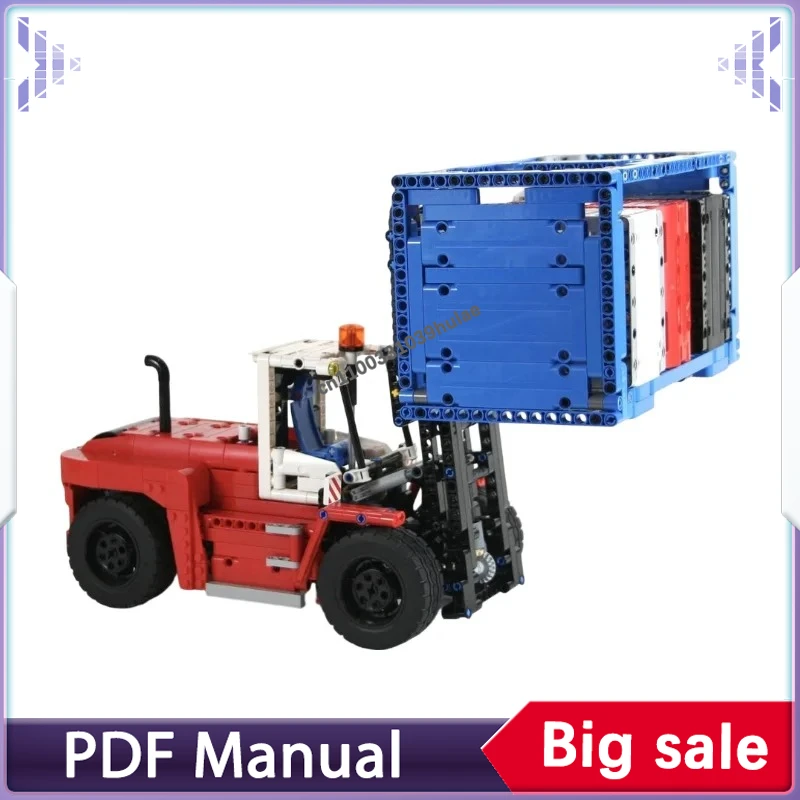 

Technic Forklift MOC Building Blocks Heavy Duty Warehouse Vehicle Model Lift Assembly Bricks Kit Adult Toy Gift