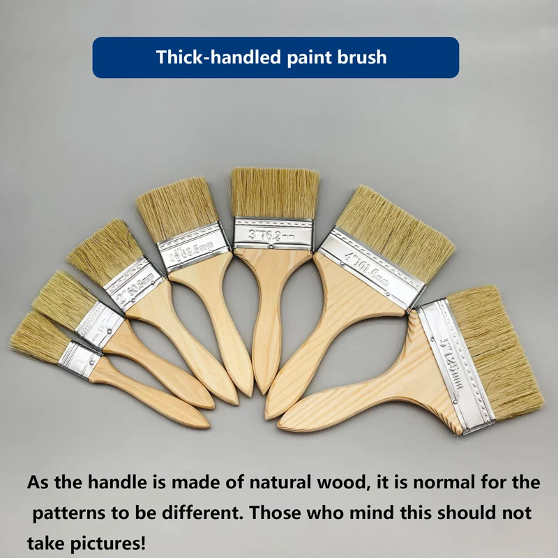 تتوفر فرش الطلاء ذات المقبض السميك والمقبض الرفيع. فرش منزلية لإزالة الغبار ذات شعيرات ناعمة وفرش خاصة